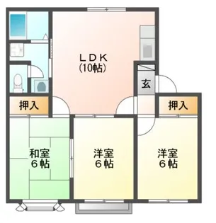バードランド南蔵王 A【1階】の間取り