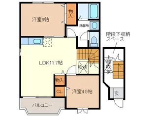 パルク・ド・ポワール【2階】の間取り