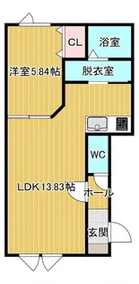 NORTH COURTII(ノースコート2)【1階】の間取り