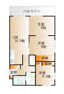 ティアイビルIII【5階】の間取り