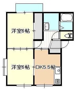 ホワイトハウス【2階】の間取り