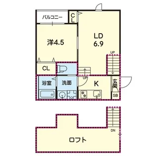 ステラ西熊本III【2階】の間取り