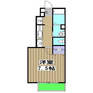 ボワ・ヴィラージュII【1階】の間取り