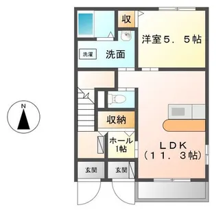 千葉県茂原市東郷【アパート】の間取り