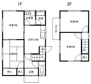 大分県杵築市大字南杵築下原【一戸建】の間取り