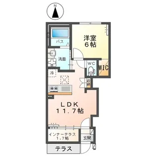 グラティア【1階】の間取り