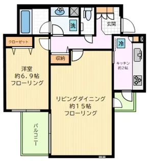 コート東北沢【1階】の間取り