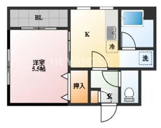 カリーナクアトロピア二【3階】の間取り