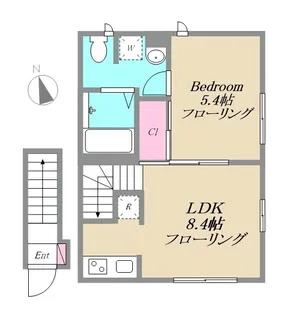 カーサ ビアンカ トキワダイ【2階】の間取り