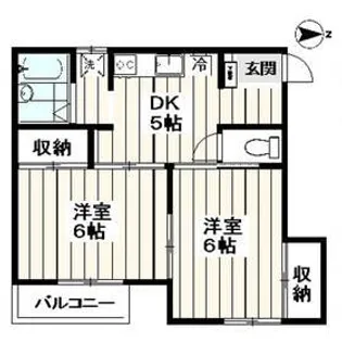 グリーンヒル蝉坂【2階】の間取り
