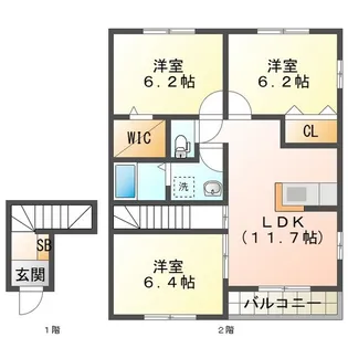 マルベリーハイツ【2階】の間取り