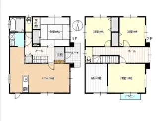 静岡県浜松市中央区篠ケ瀬町【一戸建】の間取り