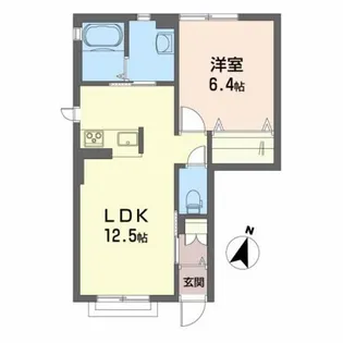 シャーメゾンタウン八重田A【1階】の間取り