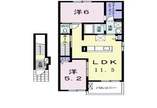 シャルマンカーサ【2階】の間取り