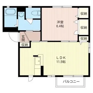 エルマーナ・クワトロ 2【1階】の間取り