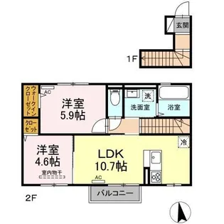 PRUNE【2階】の間取り