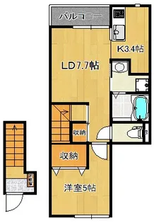 新潟県新潟市中央区三和町【一戸建】の間取り