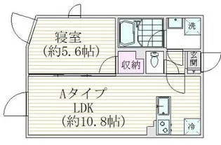 グランピア笹塚【1階】の間取り