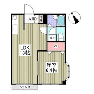 エルディムパークサイド【2階】の間取り