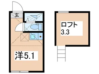 元町アズナーブル【2階】の間取り