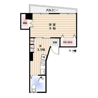 益谷ハイツ【2階】の間取り