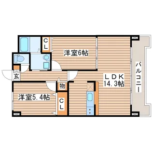 PrierIII【6階】の間取り