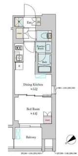 Brillia ist 大井町【7階】の間取り