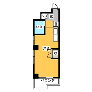 平和ハイツ【3階】の間取り