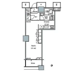 THE TOKYO TOWERS MIDTOWER【5階】の間取り