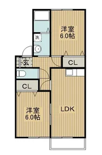 アドレス久保台【1階】の間取り