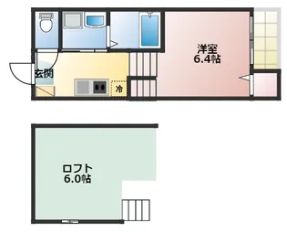 プランドール【2階】の間取り