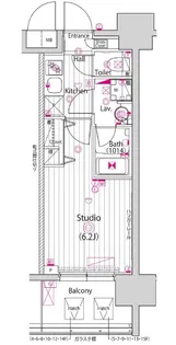 グランド・ガーラ川崎西口【11階】の間取り