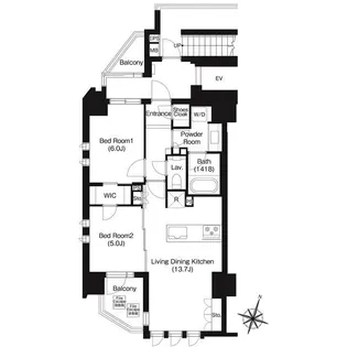 ジオイド三番町【4階】の間取り