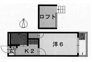 大和高田第19マンション【1階】の間取り
