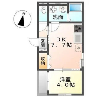 アプリコットD【2階】の間取り