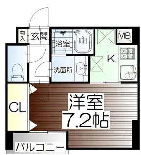 ラピス雨宮【6階】の間取り
