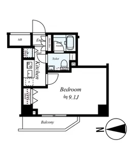 東京都新宿区西新宿4【マンション】の間取り