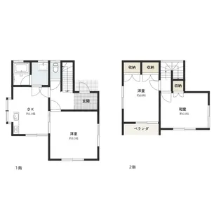 青森県八戸市大字長苗代字窪田【一戸建】の間取り