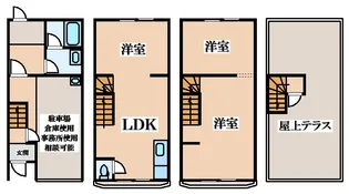 大阪府東大阪市箱殿町【一戸建】の間取り