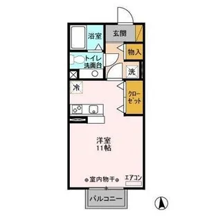 ノーベルパーク 16【2階】の間取り