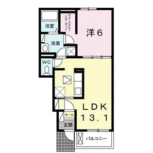 コンフォール B【1階】の間取り