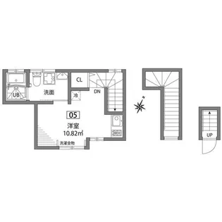 グランエッグス梅ヶ丘W【1階】の間取り