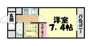 プレサンス西心斎橋【2階】の間取り