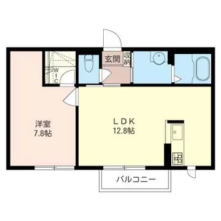 パークサイドヒルズA【1階】の間取り