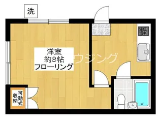 フラットエイト【1階】の間取り