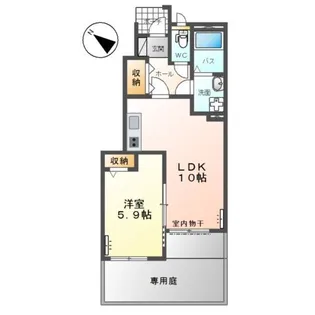 サニーハイツIII【1階】の間取り