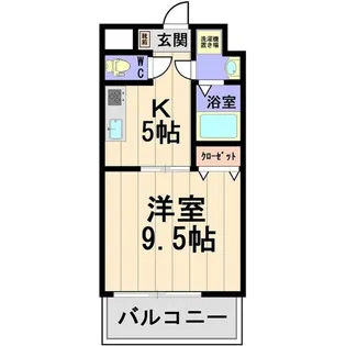 エイブル春日【5階】の間取り