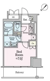 リージア海老名ビナフロント【11階】の間取り