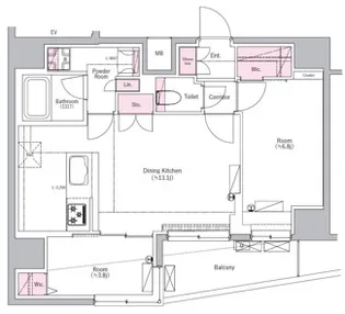 東京都北区田端新町2【マンション】の間取り