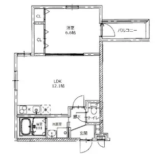 フジパレス フォーゲルV番館【2階】の間取り